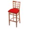 Holland Bar Stool Co 30" Bar Stool, Medium Finish, Canter Red Seat 313030Med011 - alternate 1
